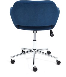 Кресло MODENA хром флок , синий, 32