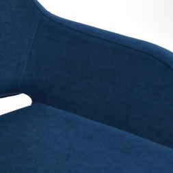 Кресло MODENA хром флок , синий, 32