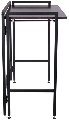 Стол BRABIX &quot;Smart CD-010&quot;, 1000х505х795 мм, ЛОФТ, складной, металл/ЛДСП ясень, каркас черный, 641877