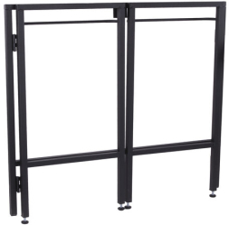 Стол BRABIX "Smart CD-010", 1000х505х795 мм, ЛОФТ, складной, металл/ЛДСП ясень, каркас черный, 641877