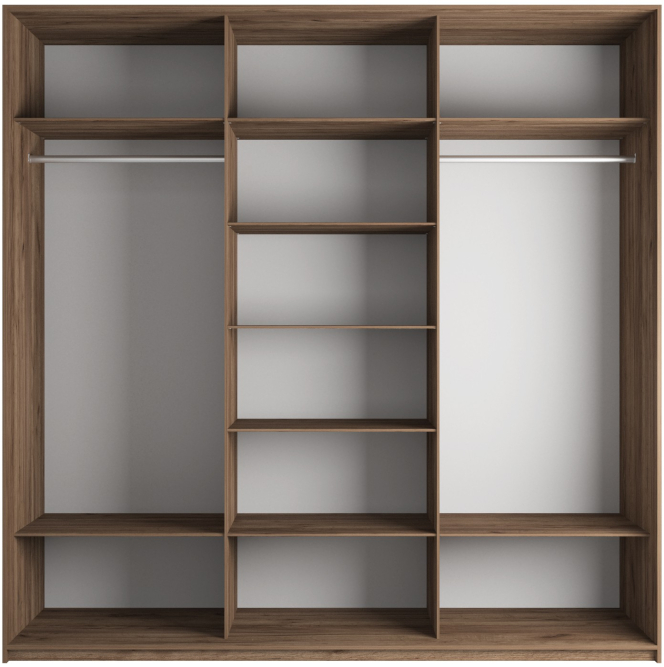 Шкаф-купе Эста 3-х дверный (ЛДСП) Крафт табачный