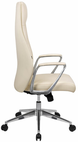 Кресло BRABIX PREMIUM Adept EX-752, синхромеханизм, алюминий, экокожа, бежевое, 532931