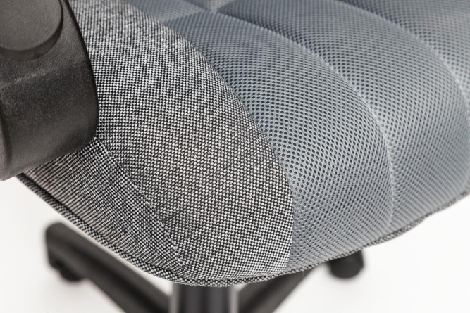 Кресло СН833 ткань/сетка, серая/серая, 207/12