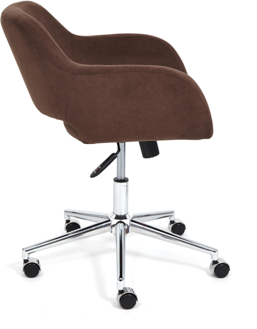 Кресло MODENA хром флок , коричневый, 6