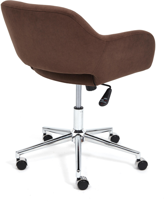 Кресло MODENA хром флок , коричневый, 6
