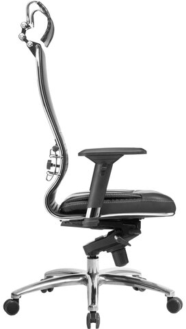 Кресло офисное МЕТТА &quot;SAMURAI&quot; KL-3.04, с подголовником, рецик. кожа, черное