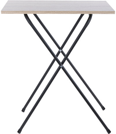 Стол BRABIX &quot;Smart CD-011&quot;, 600х380х705 мм, ЛОФТ, складной, металл/ЛДСП дуб, каркас черный, 641878