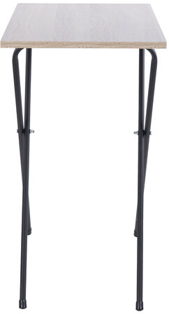 Стол BRABIX &quot;Smart CD-011&quot;, 600х380х705 мм, ЛОФТ, складной, металл/ЛДСП дуб, каркас черный, 641878