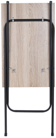 Стол BRABIX &quot;Smart CD-011&quot;, 600х380х705 мм, ЛОФТ, складной, металл/ЛДСП дуб, каркас черный, 641878