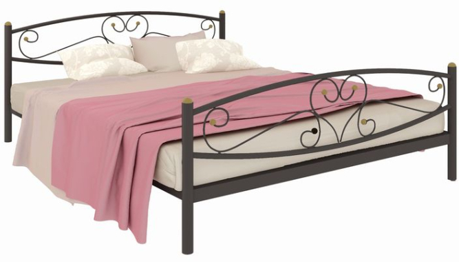 Металлическая кровать Каролина Plus