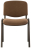 Стул для персонала и посетителей BRABIX &quot;Iso CF-005&quot;, черный каркас, ткань коричневая, 531973