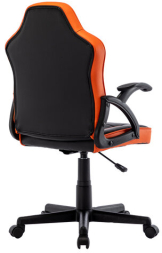 Кресло компьютерное BRABIX &quot;Shark GM-203&quot;, экокожа, черное/оранжевое, 532513
