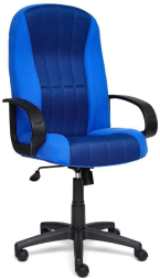 Кресло СН833 ткань/сетка, синий/синий, 2601/10