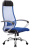 Кресло офисное МЕТТА &quot;К-3&quot; хром, ткань-сетка, сиденье и спинка регулируемые, синее