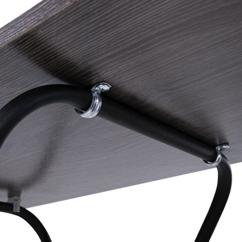 Стол BRABIX &quot;Smart CD-011&quot;, 600х380х705 мм, ЛОФТ, складной, металл/ЛДСП ясень, каркас черный, 641879