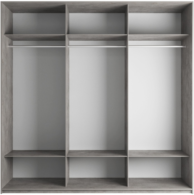 Шкаф-купе Эста 3-х дверный (ЛДСП) Бетон