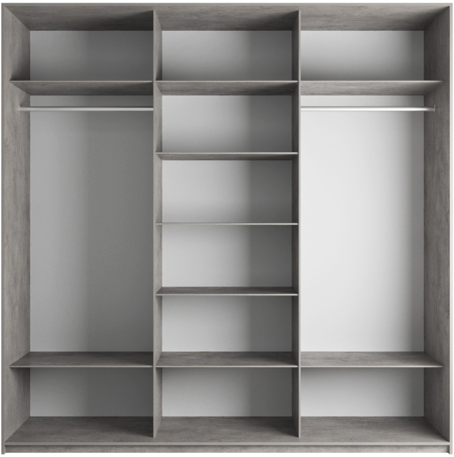 Шкаф-купе Эста 3-х дверный (ЛДСП) Бетон