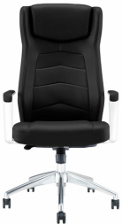 Кресло BRABIX PREMIUM Viking EX-759, синхромеханизм, алюминий, натуральная кожа, черное, 532933