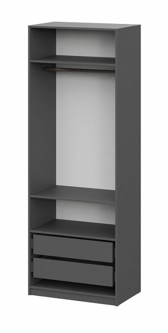 Шкаф 2-створчатый ШК 5 (800) Графит