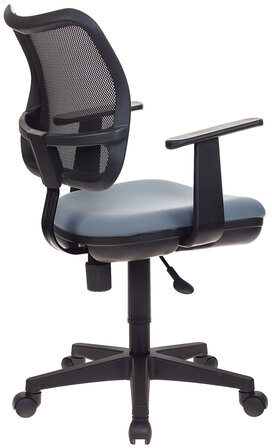 Кресло CH-797AXSN, с подлокотниками, комбинированное черно-серое, CH-797AXSN/26-2