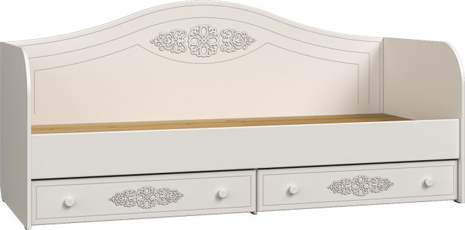 Кровать Ассоль АС-10 белое дерево