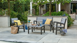 Комплект садовой мебели из ротанга Montero Set графит