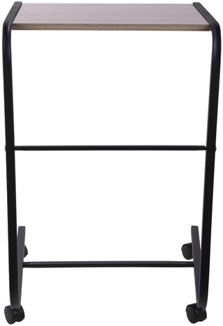 Стол BRABIX &quot;Smart CD-012&quot;, 500х580х750 мм, ЛОФТ, на колесах, металл/ЛДСП дуб, каркас черный, 641880