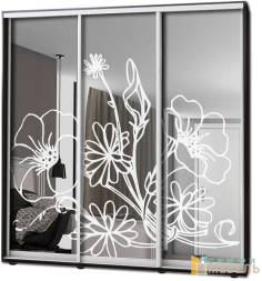 Шкаф купе 3х дв Пескоструй № 42