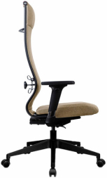 Кресло МЕТТА &quot;ErgoLife&quot; 10 B1-162D, пластик, синхромеханизм, 2D-подлокотники, ткань, бежевое