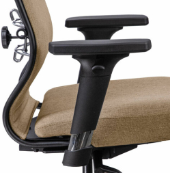 Кресло МЕТТА &quot;ErgoLife&quot; 10 B1-162D, пластик, синхромеханизм, 2D-подлокотники, ткань, бежевое