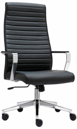 Кресло BRABIX PREMIUM Solo EX-730, алюминий, хром, экокожа, черное, 532936