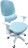 Кресло детское с поясничной поддержкой BRABIX KIDS "MG-225", сетка/ткань TW, голубое, 533317