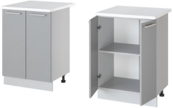 Шкаф нижний, 2 створки 1 полка Н560/580 Аттика