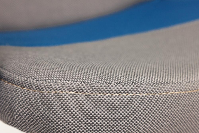 Кресло BAGGI ткань, серый/синий, С27/С24