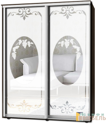 Шкаф-купе 2х дв Стандарт Пескоструй № 49