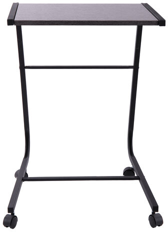 Стол BRABIX &quot;Smart CD-012&quot;, 500х580х750 мм, ЛОФТ, на колесах, металл/ЛДСП ясень, каркас черный, 641881