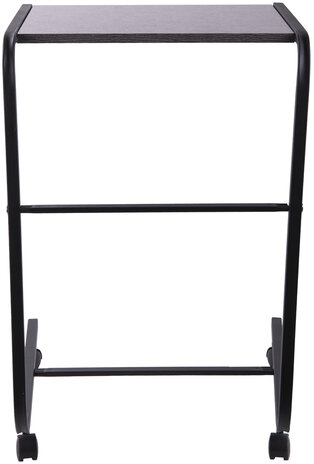 Стол BRABIX &quot;Smart CD-012&quot;, 500х580х750 мм, ЛОФТ, на колесах, металл/ЛДСП ясень, каркас черный, 641881