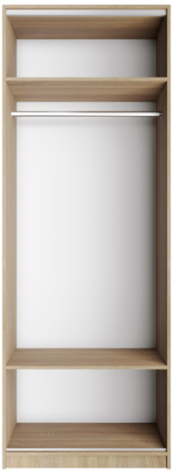 Шкаф Локер 2-х дверный (Гармошка Push to Open) Бетон