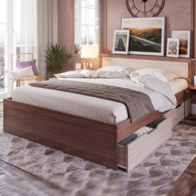 Кровать с ящиком Гармония КР 604-608
