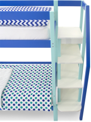 Двухъярусная кровать Svogen мятно-синий