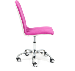 Кресло RIO флок/кож/зам , фиолетовый/белый, 138/36-01