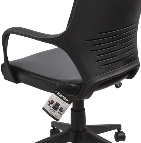 Кресло офисное BRABIX PREMIUM &quot;Prime EX-515&quot;, экокожа, черное, 531569
