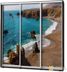 Шкаф купе 3х дв Фотопечать № 48