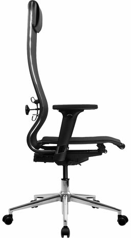 Кресло МЕТТА &quot;ErgoLife&quot; 10 B1-104D, хром, синхромеханизм, 2D-подлокотники, прочная сетка, черное