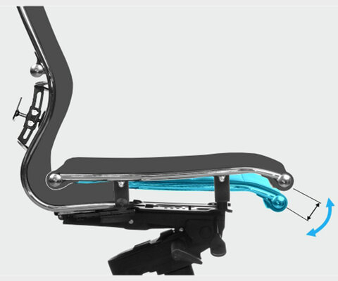 Кресло МЕТТА &quot;ErgoLife&quot; 10 B1-104D, хром, синхромеханизм, 2D-подлокотники, прочная сетка, черное