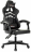 Кресло компьютерное BRABIX &quot;Shooter GM-123&quot;, 2 подушки, экокожа, черное/белое, 533191