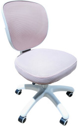 Кресло детское BRABIX KIDS "MG-230", без подлокотников, сетка/ткань TW, розовое, 533319