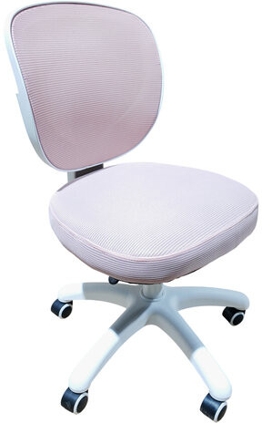 Кресло детское BRABIX KIDS "MG-230", без подлокотников, сетка/ткань TW, розовое, 533319