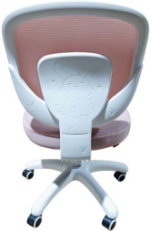 Кресло детское BRABIX KIDS "MG-230", без подлокотников, сетка/ткань TW, розовое, 533319