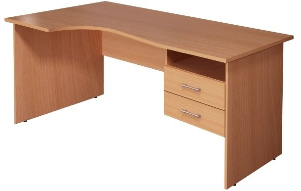 Стол кривол. с тумбой Л КМ78  (СМ7Л+ТМ10)